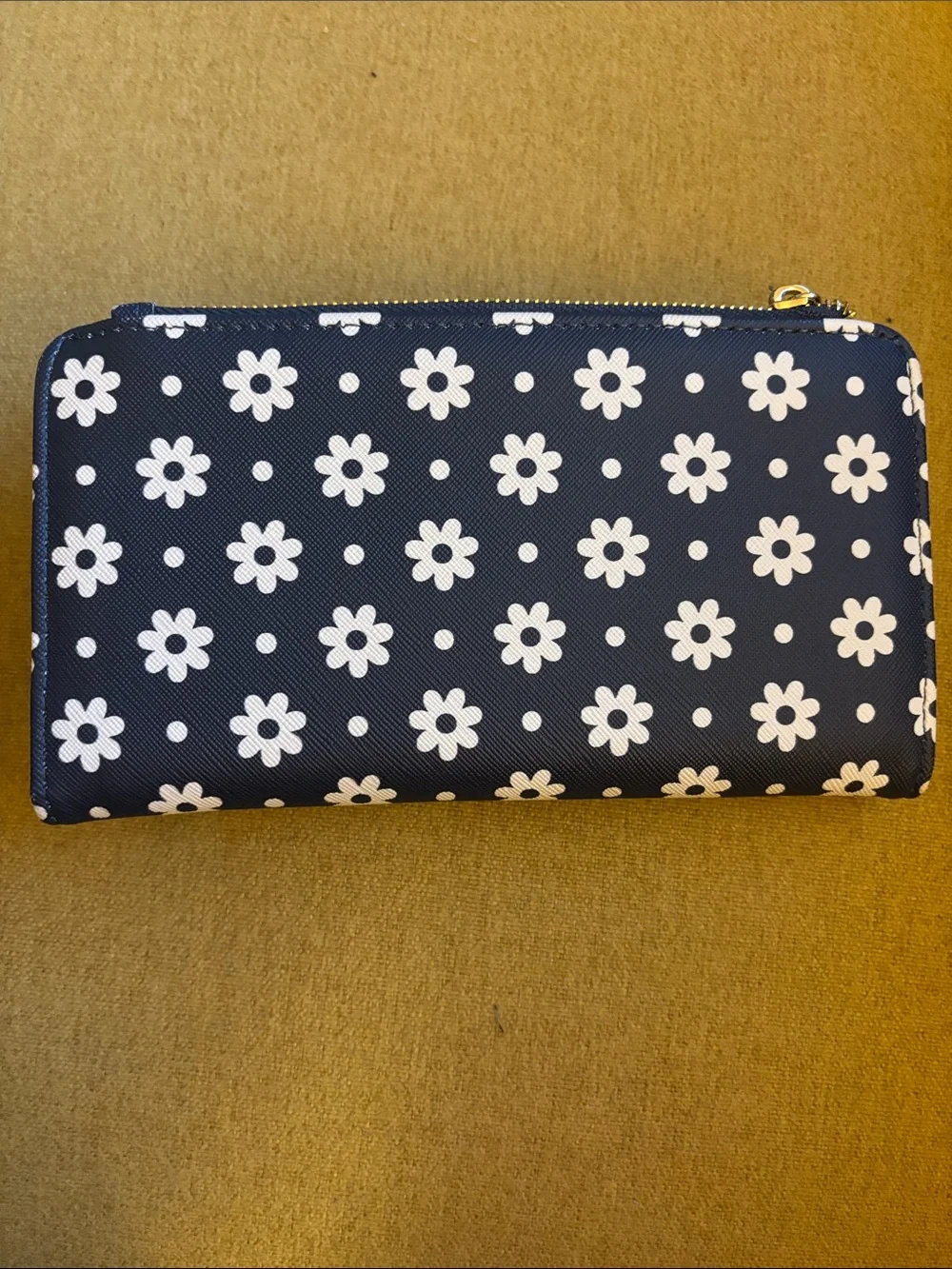 Nanette Lepore Navy White Daisy Continental Wallet